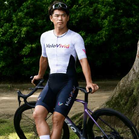 ベロヴィヴィッド　Summer White Camo Cycling Jersey