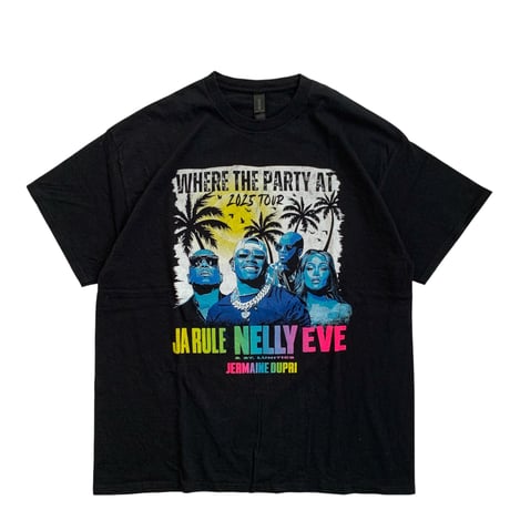 " WHERE THE PARTY AT TOUR 2025 " S/S TEE BLACK