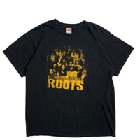 " ROOTS " S/S TEE BLACK