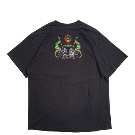 " HAILE SELASSIE I " S/S TEE BLACK