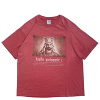 " HAILE SELASSIE I " S/S TEE MAROON