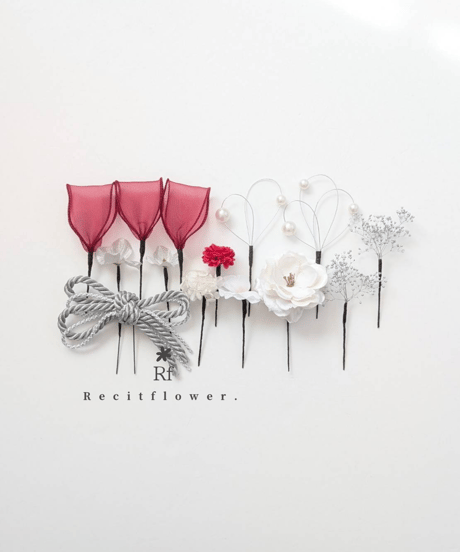 Recitflower. 髪飾り ST354