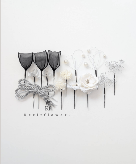 Recitflower. 髪飾り ST353