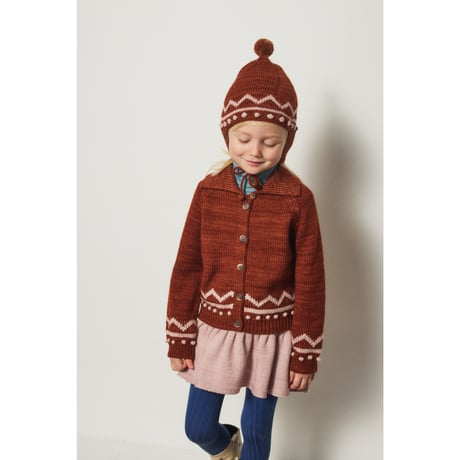 Misha&Puff  ZIG ZAG POINTY PEAK HAT (CEDAR)