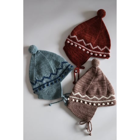 Misha&Puff  ZIG ZAG POINTY PEAK HAT (BRUT)