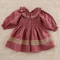 Bonjour  Dress Red chambray