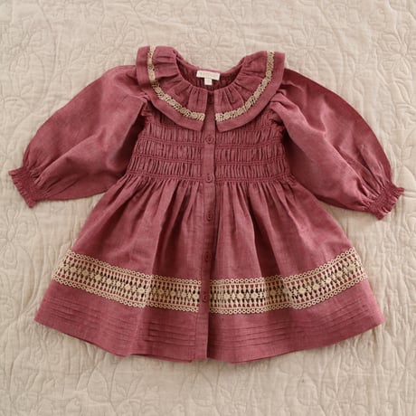 Bonjour  Dress Red chambray