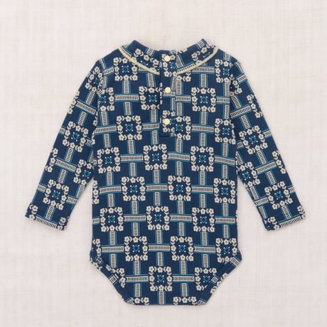 Misha&Puff  BABY SCOUT ONESIE (MOONLIGHT RAILROAD FLORAL)