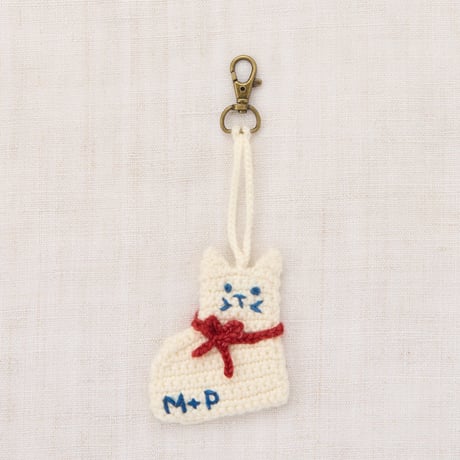 Misha&Puff  KITTEN BAG CHARM (WINTER CREAM)