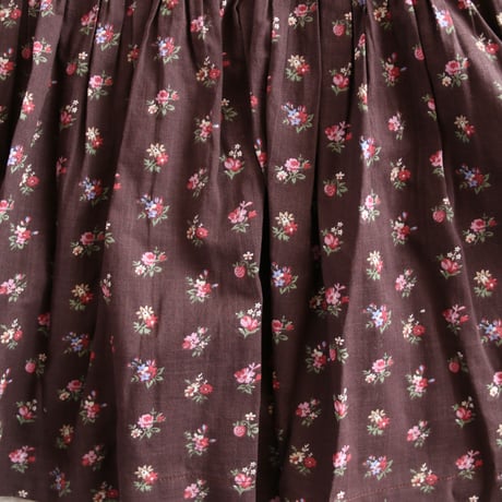 Bonjour  Handsmock dress with collar Little bouquet print