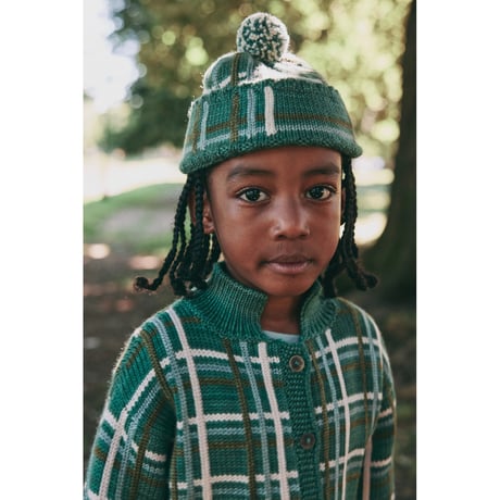 Misha&Puff  PLAID CAP (BOUGH)