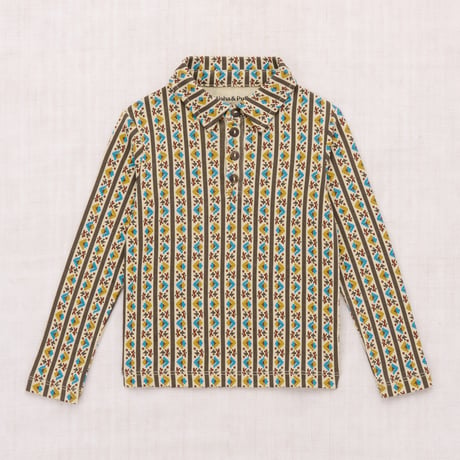 Misha&Puff  LONG SLEEVE POLO (ALABASTER GALLUP)
