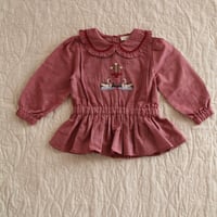 Bonjour  Blouse Red chambray