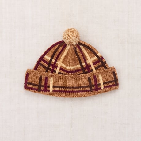 Misha&Puff  PLAID CAP (ROSE GOLD)