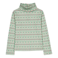 hello Simone  Twiggy turtleneck Kitty Aqua