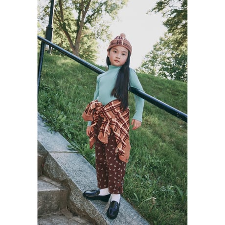 Misha&Puff  PLAID CAP (ROSE GOLD)