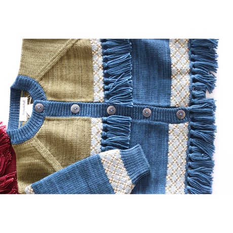 Misha&Puff   LORE FRINGE JACKET (MARINE BLUE)
