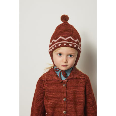 Misha&Puff  ZIG ZAG POINTY PEAK HAT (CEDAR)