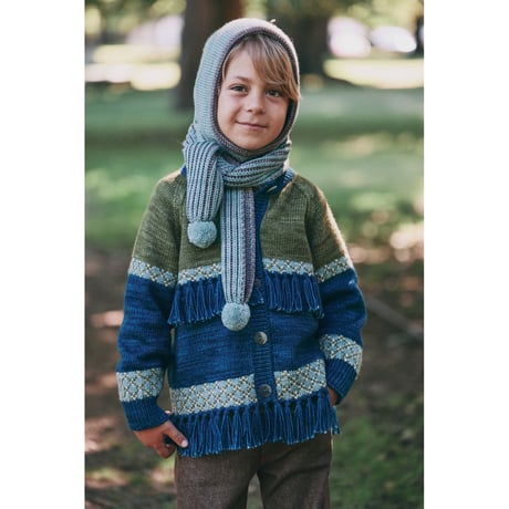 Misha&Puff   LORE FRINGE JACKET (MARINE BLUE)