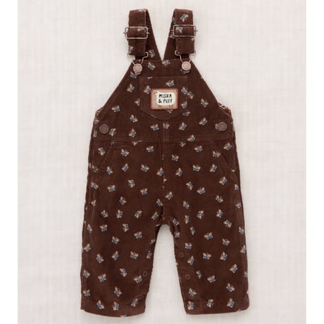 Misha&Puff  BABY CORDUROY CARPENTER OVERALL(DARK ROAST MARIPOSA)