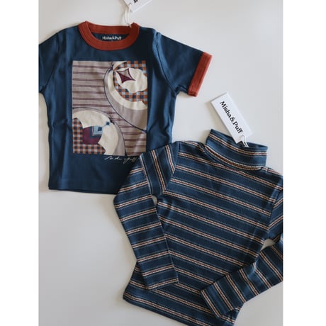 Misha&Puff  TURTLENECK (MARINE BLUE SGRAFFITO)