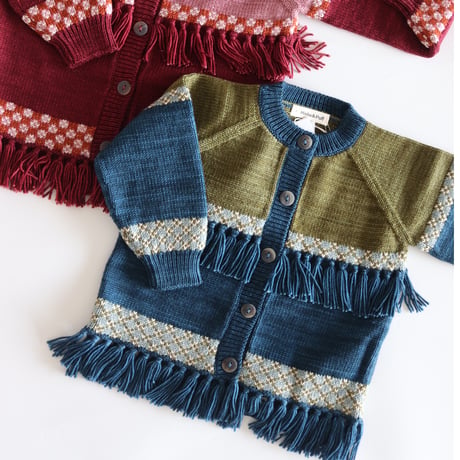 Misha&Puff   LORE FRINGE JACKET (MARINE BLUE)