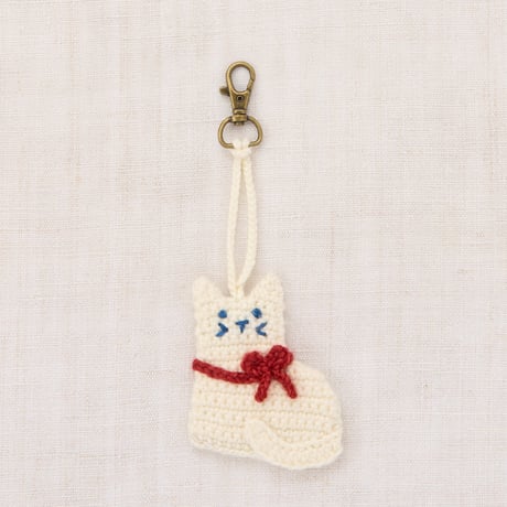 Misha&Puff  KITTEN BAG CHARM (WINTER CREAM)