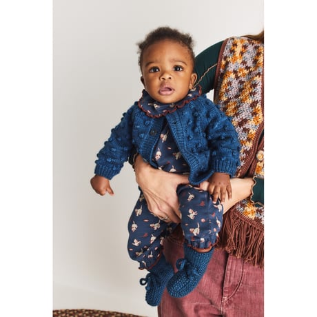 Misha&Puff  BABY PIERROT ONESIE (MOONLIGHT CAT & MOUSE)