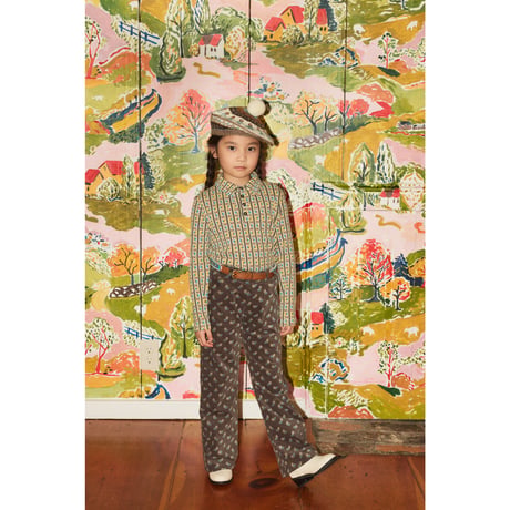 Misha&Puff  LONG SLEEVE POLO (ALABASTER GALLUP)