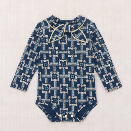Misha&Puff  BABY SCOUT ONESIE (MOONLIGHT RAILROAD FLORAL)