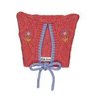 hello Simone   Michy baby hat cable knit Desert Rose
