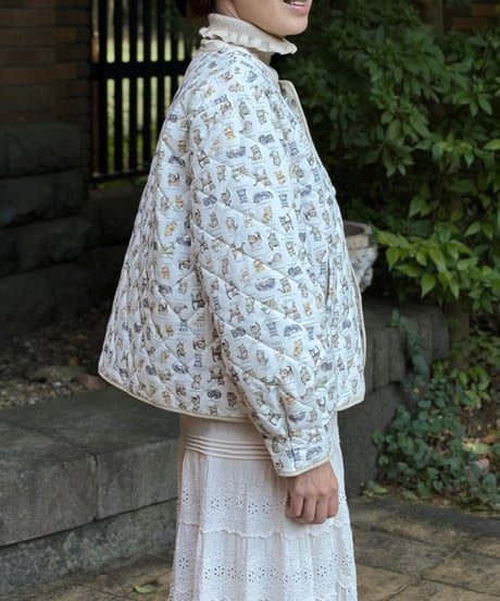 【3L】GARACHIGAI quilting  blouson・kitten