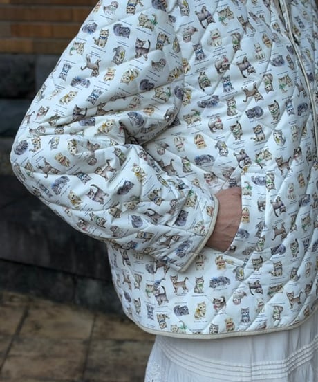 【M】GARACHIGAI quilting  blouson・kitten