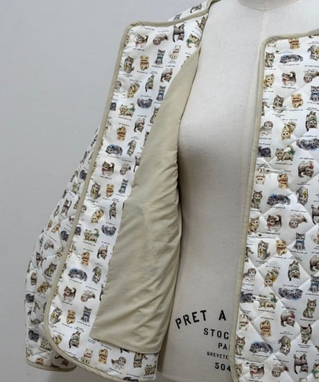 【3L】GARACHIGAI quilting  blouson・kitten