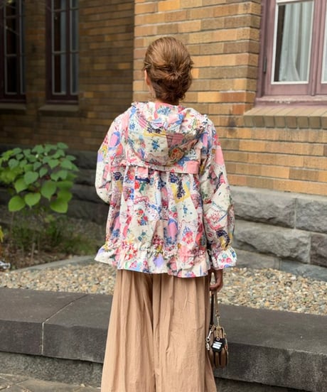 【M】textile blouson・handkerchief