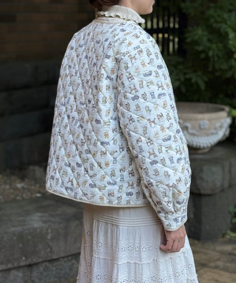 【3L】GARACHIGAI quilting  blouson・kitten