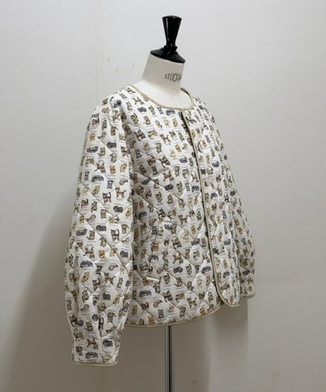 【3L】GARACHIGAI quilting  blouson・kitten