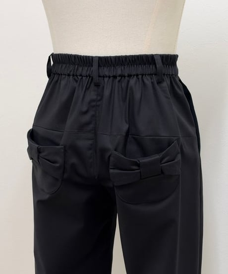 【M】back ribbon pants