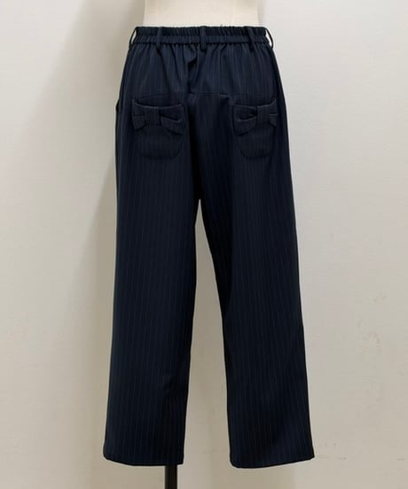 【M】back ribbon pants
