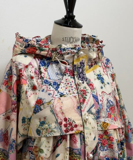 【M】textile blouson・handkerchief