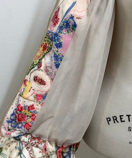 【M】textile blouson・handkerchief