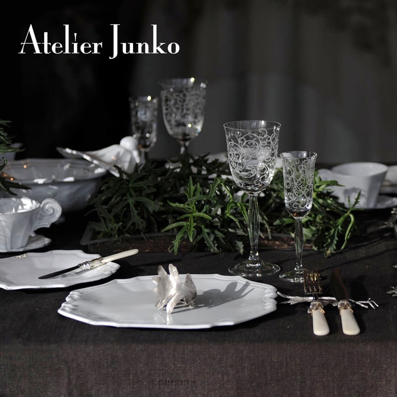 アトリエジュンコ☆ナプキン&ナプキンリング　2個　未使用保管品 ナプキンリング リーフ Ⅱ Napkin Ring Leaf Ⅱ | Atelier Junk