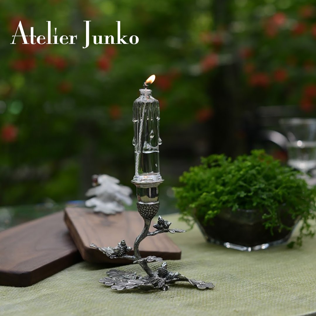 キャンドルスタンド エコン＆オーク Candle stand acorn & oak | At