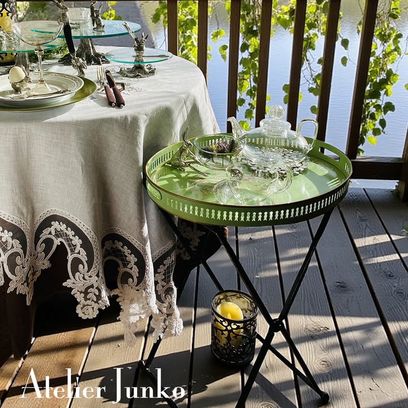 レースエッジ ランナー・テーブルクロス Lace edge runner tablecloth
