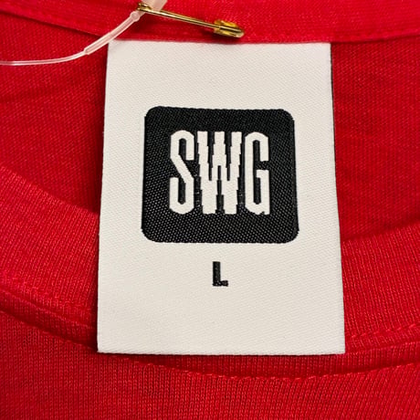 ☆袋、タグ付き新古品☆ MADE IN JAPAN製 SWAGGER SWG バンダナプリント 半袖Tシャツ レッド Lサイズ