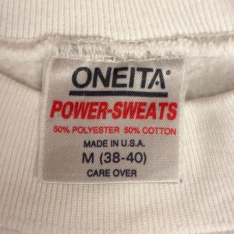 激レア MADE IN USA製 90s ONEITA × MLB MINNESOTA TWINS 1991年 WORLD CHAMPIONS 記念プリント スウェットトレーナー ホワイト Mサイズ