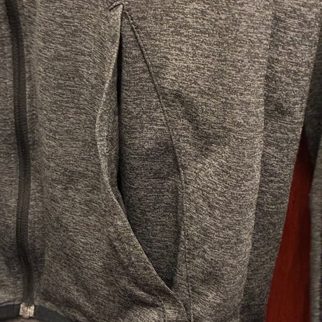 NIKE DRI-FIT ドライ サムホール フルジップパーカー チャコールグレー Mサイズ