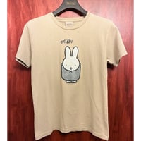 OUTDOOR PRODUCTS × MIFFY コラボレーション パイルワッペン 半袖Tシャツ ベージュ Sサイズ