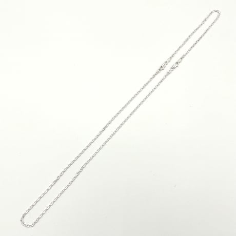 ★新品★ MADE IN JAPAN製 シルバー925 カットアズキチェーンネックレス 45cm ＆ ブレスレット20cm セット シルバー 幅2.6mm