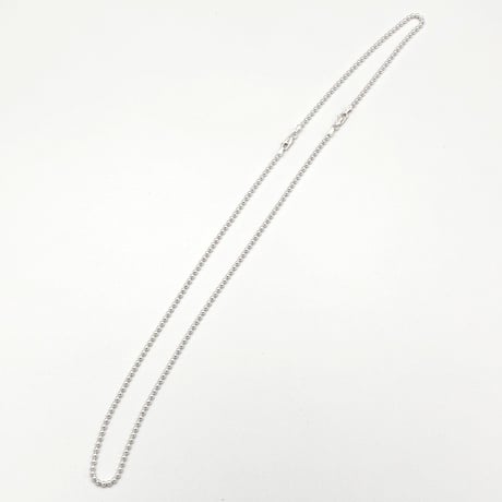 ★新品★ MADE IN JAPAN製 シルバー925 ボールチェーンネックレス 45cm & ブレスレット 20cm セット シルバー 幅2.6mm